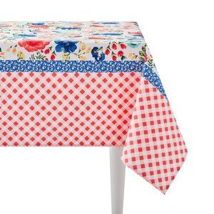 Pioneer Woman Delaney Floral Fabric Tablecloth 60"W x84"L Rectangle New